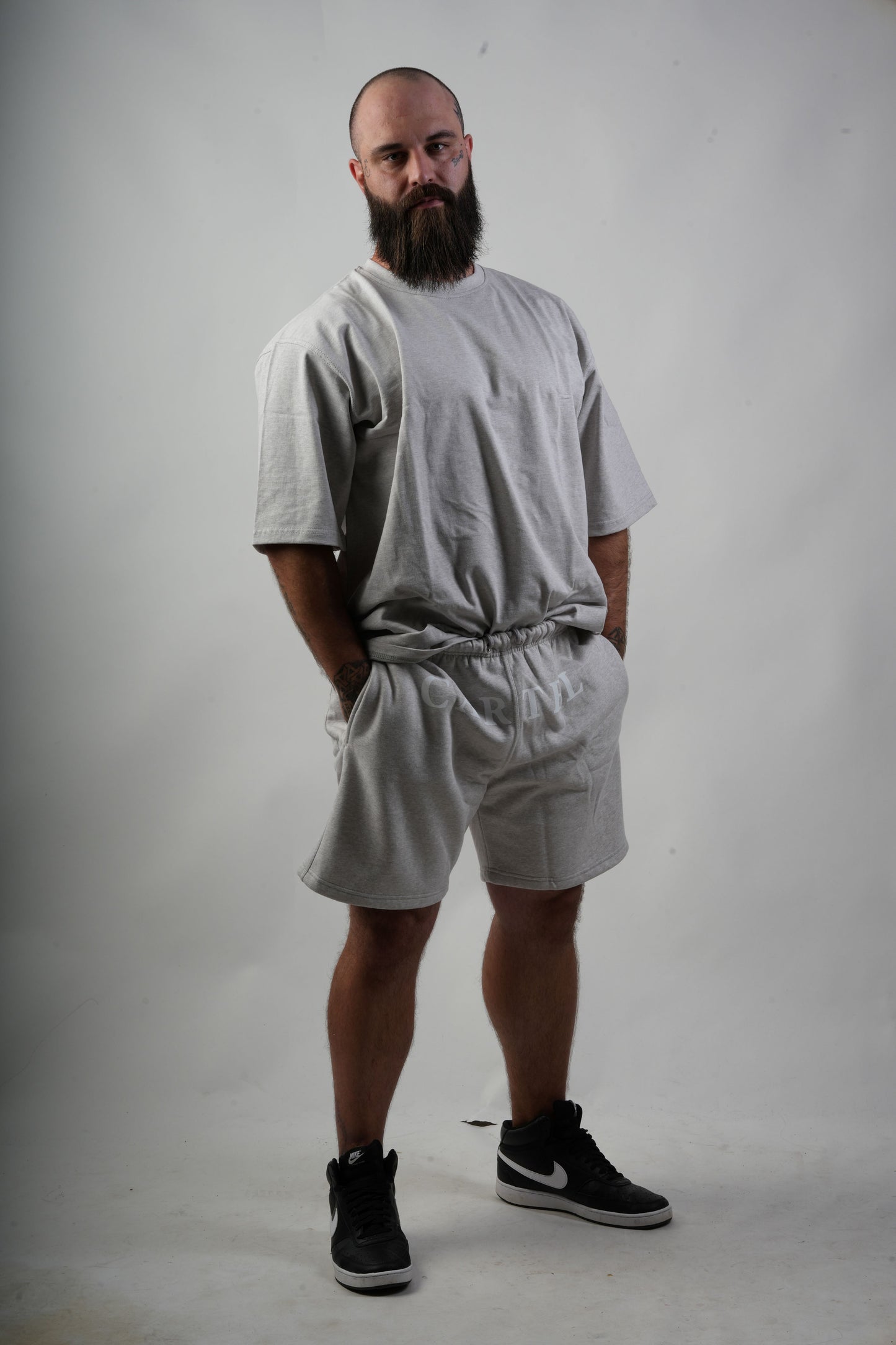OVERSIZE SHIRT BACKPRINT GREY