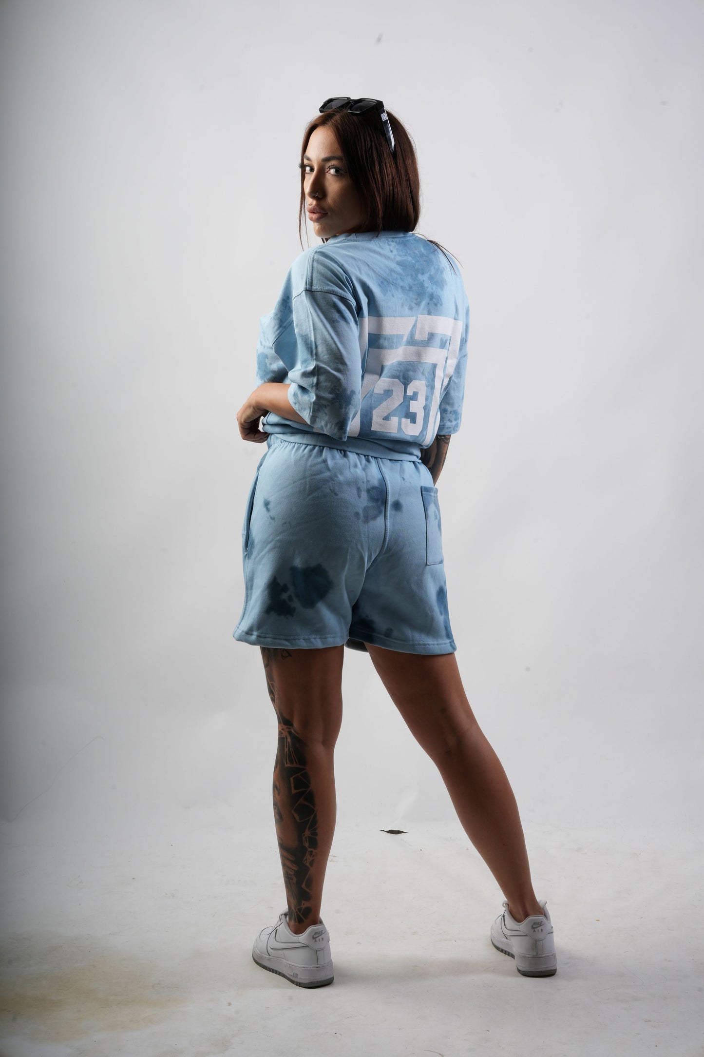 OVERSIZE SHIRT BACKPRINT BLUE